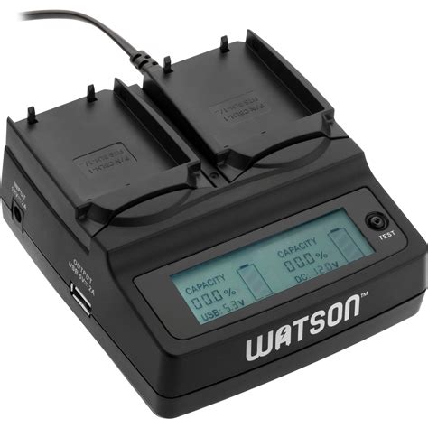 Watson Duo LCD Charger With Two BLH 1 Battery Plates D 3513 B H