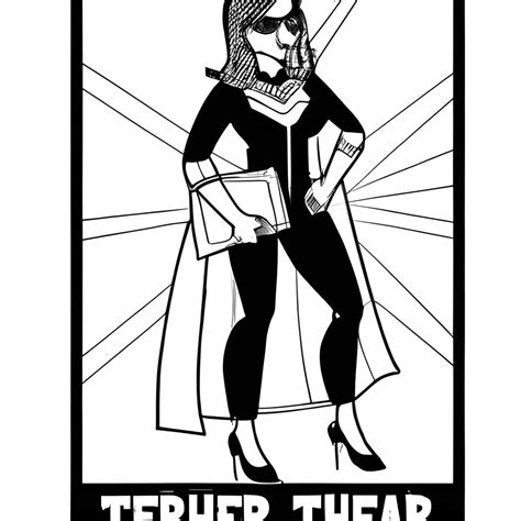 Female Super Hero Teacher Tarot Card Design · Creative Fabrica