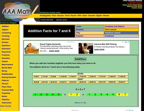 aaa math addition facts adding    activity  kindergarten