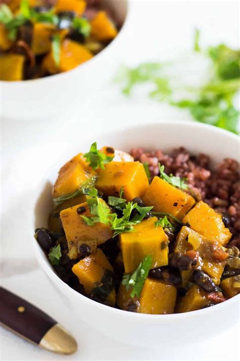 Butternut Squash Black Bean Curry Leelalicious