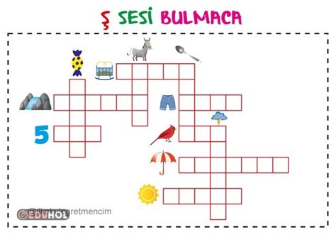 Ş Sesi Bulmaca Eduhol Etkinlik İndir Oyun Oyna Test Çöz Video İzle