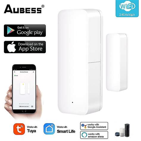 Aubess Tuya Wifi Smart Door Sensor Door Open Closed Detectors Smart