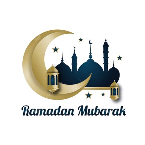 Eid Mubarak Mosque Vector Hd Png Images Ramadan Mubarak With Golden