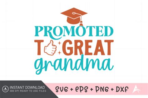 Promoted To Great Grandma Svg Image Designs Graphics