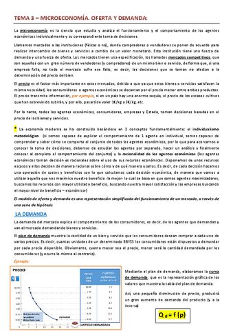 TEMA 3 MICROECONOMIA OFERTA Y DEMANDA Pdf