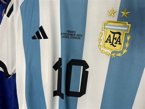 Bnwt Lionel Messi Argentina World Cup Winners Home Match