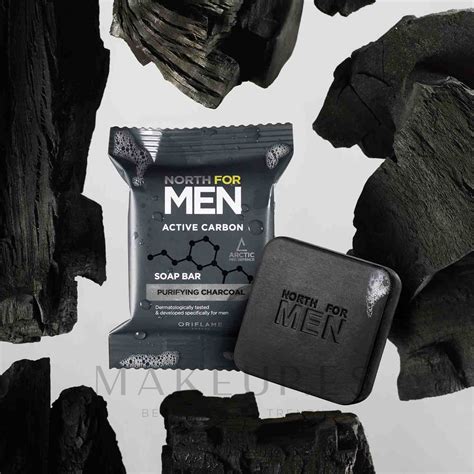 Oriflame North For Men Active Carbon Soap Bar Jabón perfumado Makeup es