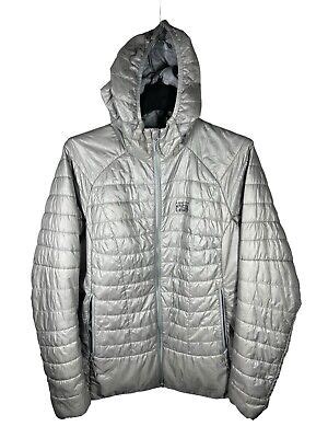 Mountain Hardwear Jacket Womens Xl Gray Ghost Shadow Hoody Hooded