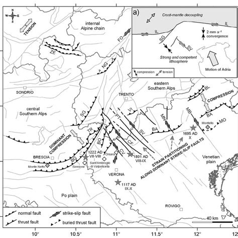 Geological Map Of The Central Eastern Alps In The Sketch The Complex