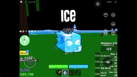 ICE FRUIT SHOWCASE BLOX FRUITS YouTube