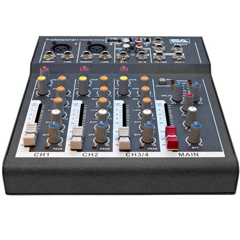 4 Channel PA DJ Mixer Bluetooth Streaming | 4 Channel Mixer with USB ...