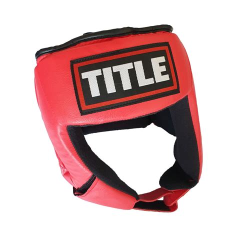 TITLE Boxing And Combat Open Face Competition Headgear - Blue And Red ...