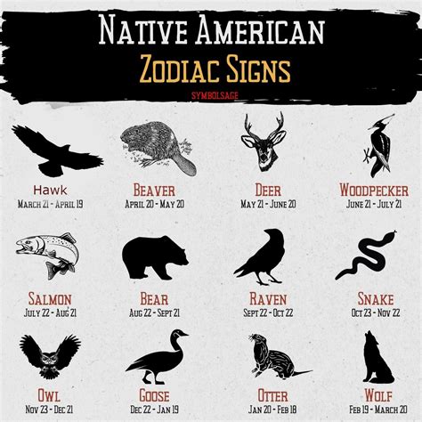 12 Native American Zodiac Signs and Their Astrological Meanings ...