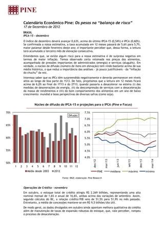 Calend Rio Econ Mico Pine Os Pesos Na Balan A De Risco Pdf