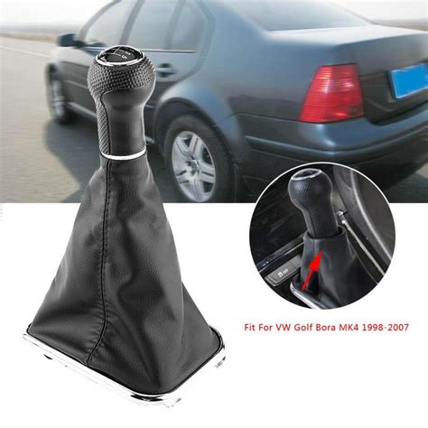 6 Speed Car Gear Knob Stick Gaiter Boot Frame Kit For Mk4 1998 2007 Uygun Fiyatlı Satın Alın