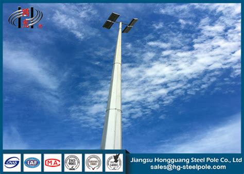 Q Q H M Flood High Mast Light Pole With Lifting System Led Lamp