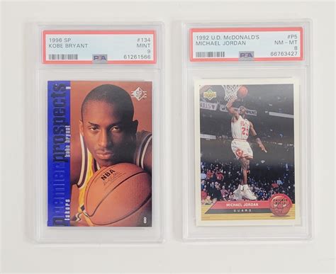 Lot Detail Lot Of Kobe Bryant Michael Jordan Graded Cards W Kobe