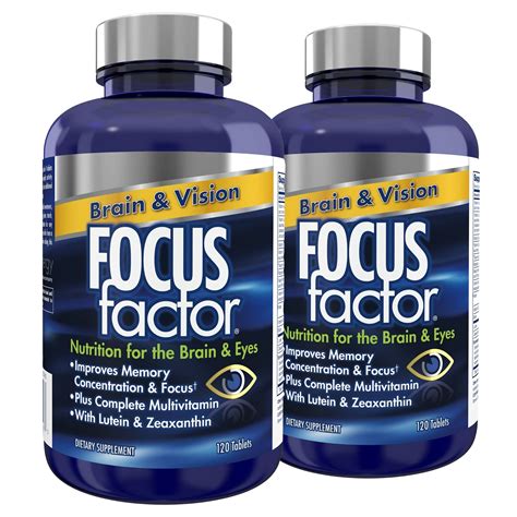 Buy Focus Factor Brain And Vision Supplement Count Eye Vitamin