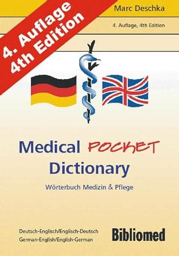 Medical Pocket Dictionary W Rterbuch Medizin Und Pflege Deutsch