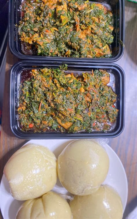 Nigerian Spinach Stew Efo Riro With Any Swallow Of Choice Etsy