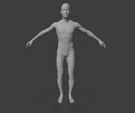 Artstation Male Base Mesh Rigged 7 4k Faces Obj Dae Fbx X3d Blend Resources