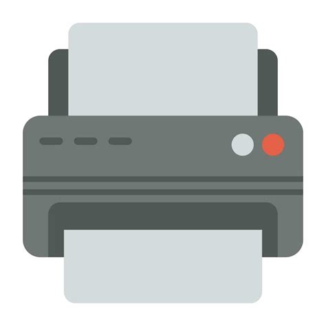 A Printer Or A Fax Machine Flat Icon 27194470 Vector Art At Vecteezy