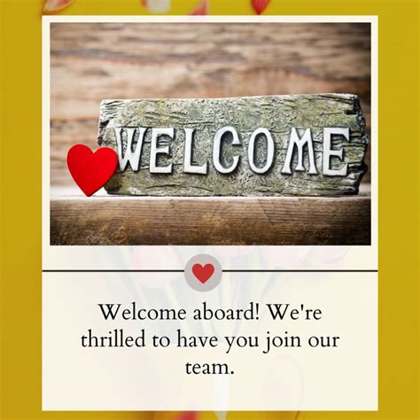 Welcome New Employee Message