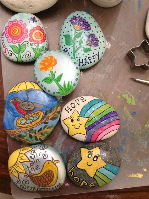 Painted Rocks Spring Painting Painted Rocks Rock Art