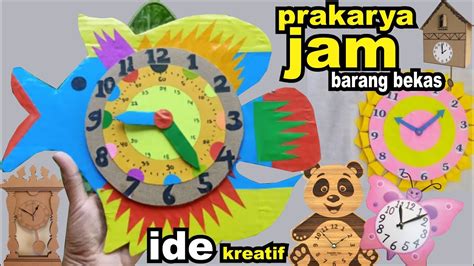 Prakarya Jam Dinding Dari Kardus Yang Unik Wall Clock Making Craft