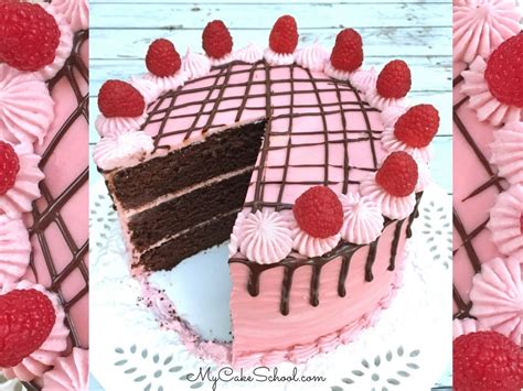 Devils Food Cake With Raspberry Filling Scratch Recipe My Cake School