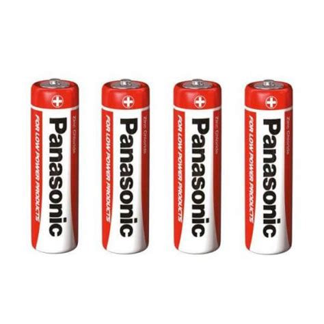 Panasonic Zinc Carbon Batteries 4 X AA Pack Quasar UK