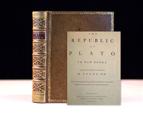 The Republic Of Plato In Ten Books Raptis Rare Books Fine Rare