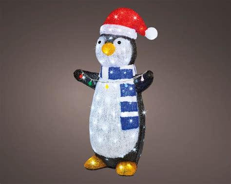 Lumineo acryl LED figuur pinguïn bol