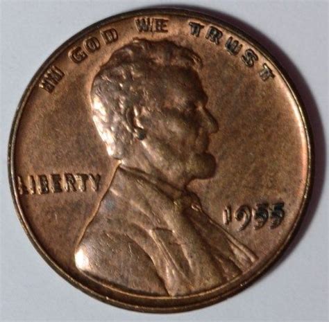 195555 Double Die Lincoln Cent Bu