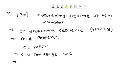 Video Solution Let X Be A Decreasing Sequence Of Real Numbers Which