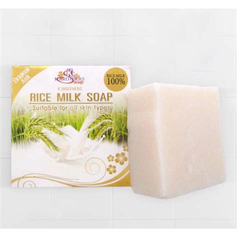 60g KBrothers Rice Milk Collagen Soap Whitening Soap Sabun Susu Beras