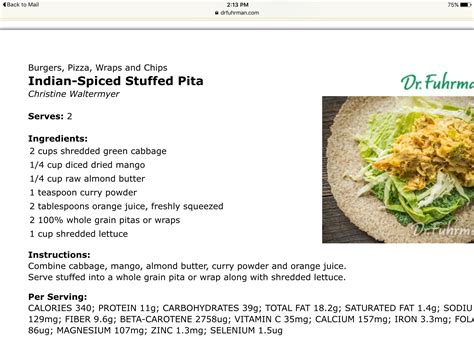 Indian spiced stuffed pita