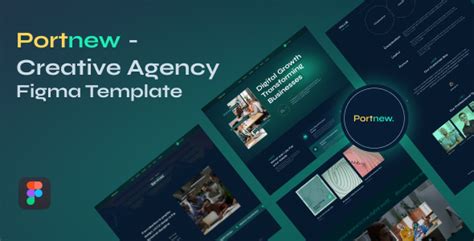 Portnew - Creative Agency Figma Template | Figma