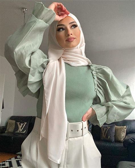 Medinam G ☁️ Hijabi Outfits Casual Street Hijab Fashion Hijabi Fashion