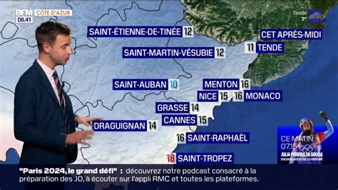 Météo Côte dAzur des averses dans la matinée et des nuages 15C à