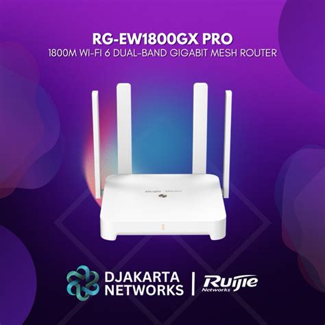 Jual Ruijie Reyee Rg Ew1800gx Pro Wi Fi 6 1800m Dual Band Gigabit Mesh