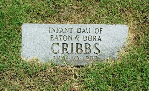 Infant Daughter Cribbs Find A Grave Memorial