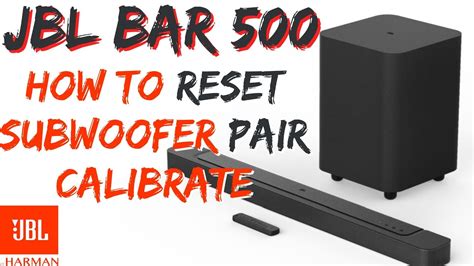 Jbl Bar How To Reset How To Pair Or Connect Soundbar With