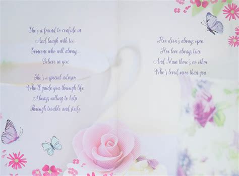 Mum Birthday Card Beautiful Verse Cards Through The