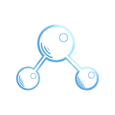 Molecular Png Picture Simple Style Water Molecular Element Simple