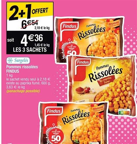 Promo Pommes Rissol Es Findus Chez Cora Icatalogue Fr