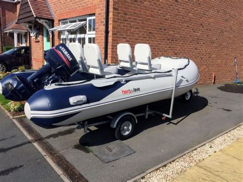 Honwave T40 Inflatable Sib Yamaha 30 Outboard And Bunked Trailer