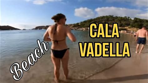 K Hd Beach Walk At Cala Vadella Beach Ibiza Spectacular Beach View