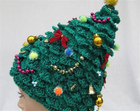 Crochet Christmas Tree Hat Weave Crochet