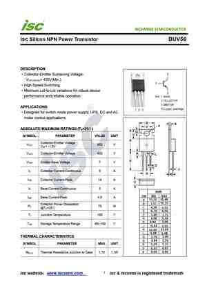 Buv Datasheet Equivalent Cross Reference Search Transistor Catalog